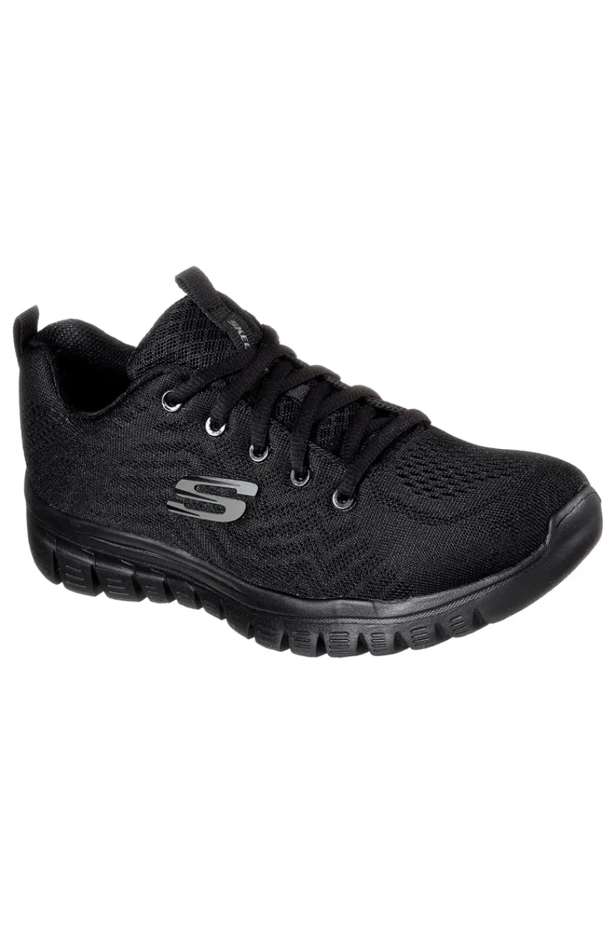 SKECHERS Sneakers nere in mesh con Memory Foam Graceful Get Connected NERO Online