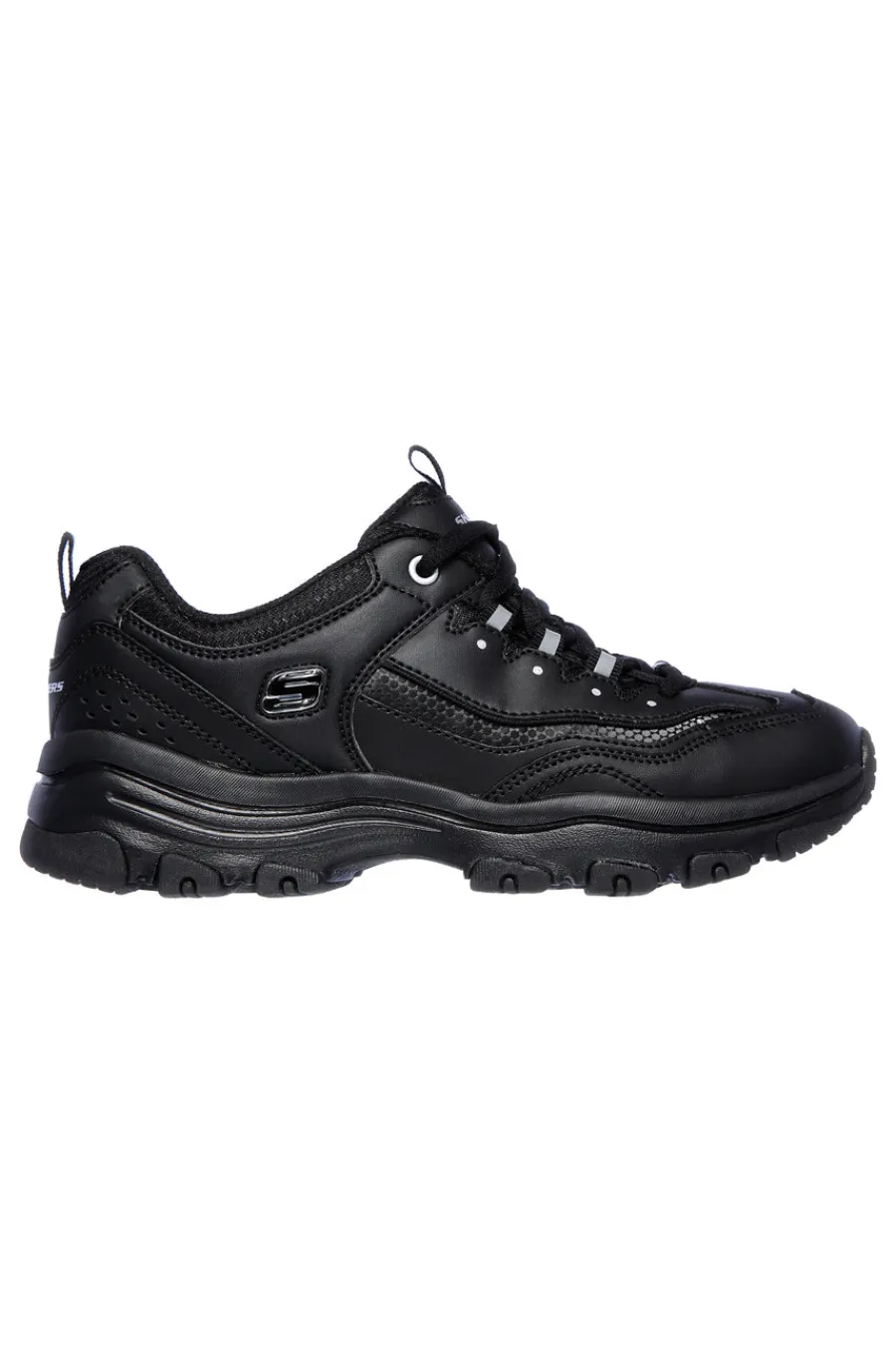 SKECHERS Sneakers nere in pelle con Memory Foam Iconic Unabashed NERO Sale