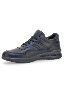Uomo MARCO BRANDI Sneakers nere in vera pelle con fondo rialzato 308