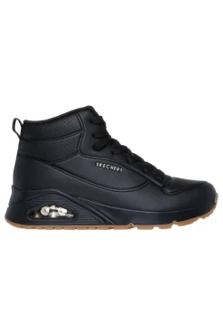 Donna SKECHERS Sneakers Nere Mid-Cut Uno Stand High