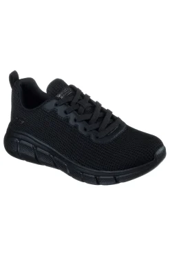 SKECHERS Sneakers nere vegan in mesh con Memory Foam BOBS B Flex Visionary Essence Outlet