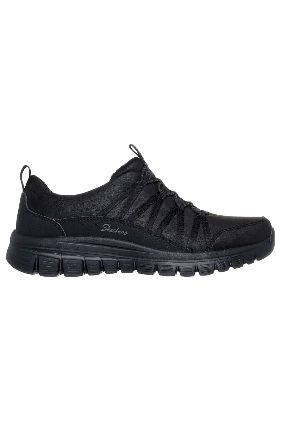 SKECHERS Sneakers nere vegan lavabili con memory foam Graceful Cozy Hug NERO Online