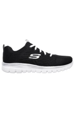 SKECHERS Sneakers bianco Memory Foam Graceful Get Connected NERO Sale