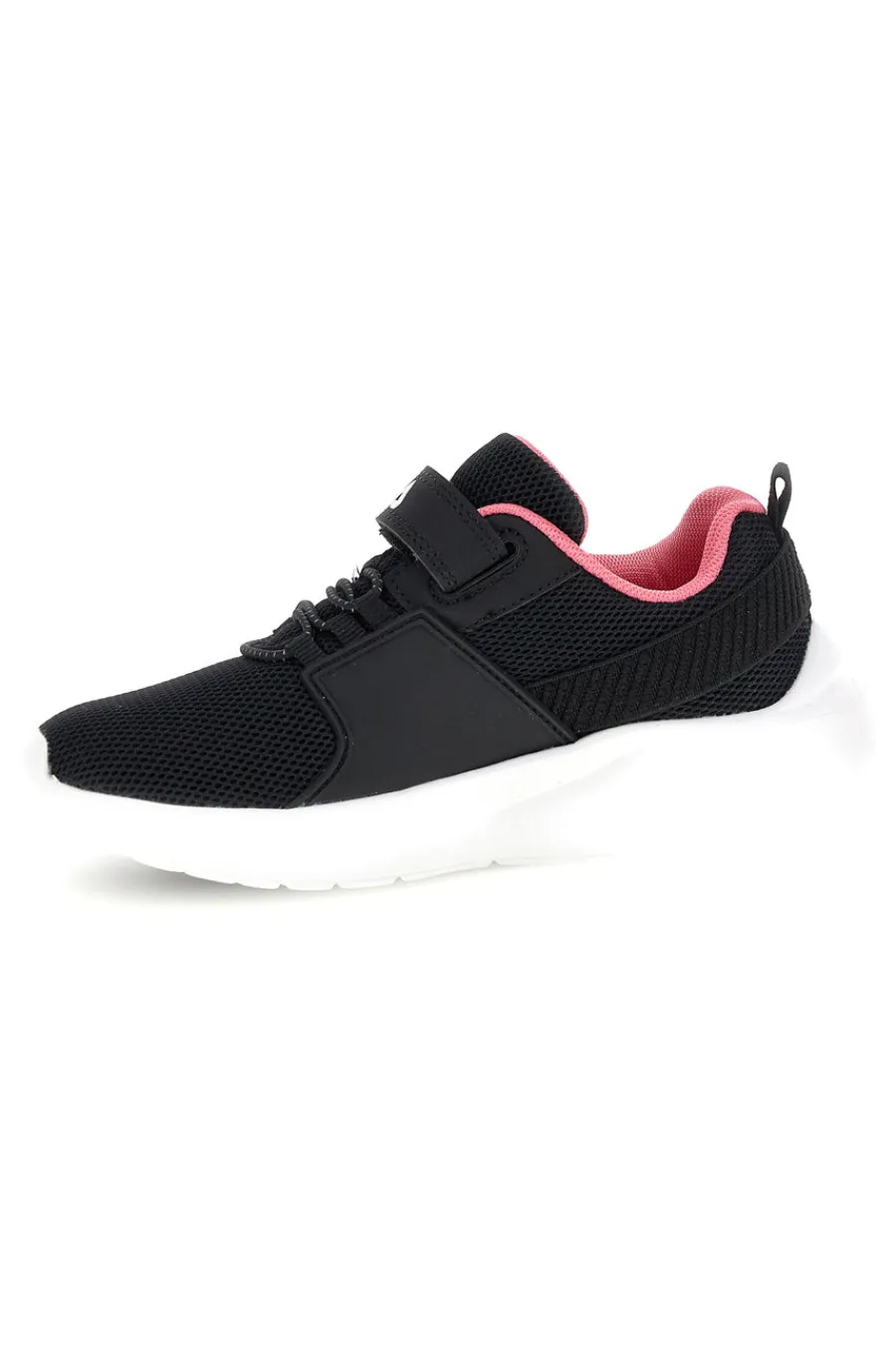FILA Sneakers nero con strappi e inserti rosa Upspark Velcro Kids