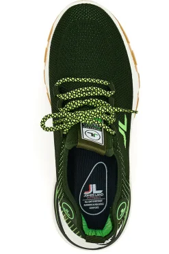 Uomo JOHES LAND Sneakers Nero e Verde 2100