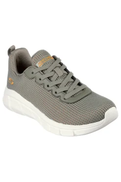 SKECHERS Sneakers olive knit con Memory Foam vegan BOS BOBS SPORT WOMENS VERDE Clearance