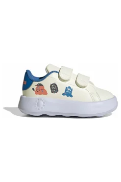 ADIDAS Sneakers panna con suola Bubblecomfy e grafiche colorate Advantage CF I