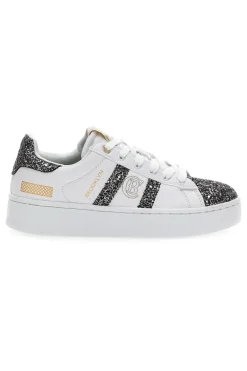 Donna COTTON BELT Sneakers Platform Yard Glitter Bianche