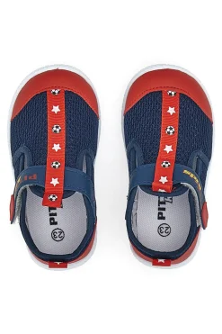 PITT KIDS Sneakers Primi Passi Blu e Rosso 1006