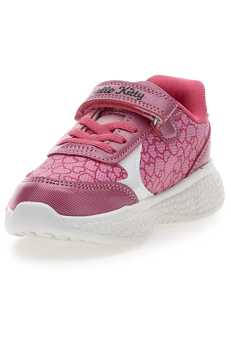 HELLO KITTY Sneakers rosa con luci e velcro H156MC