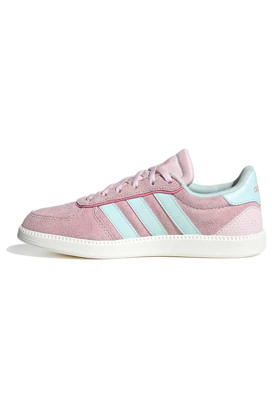 ADIDAS Sneakers rosa in suede con strisce azzurre e suola preformata Breaknet Sleek J Outlet