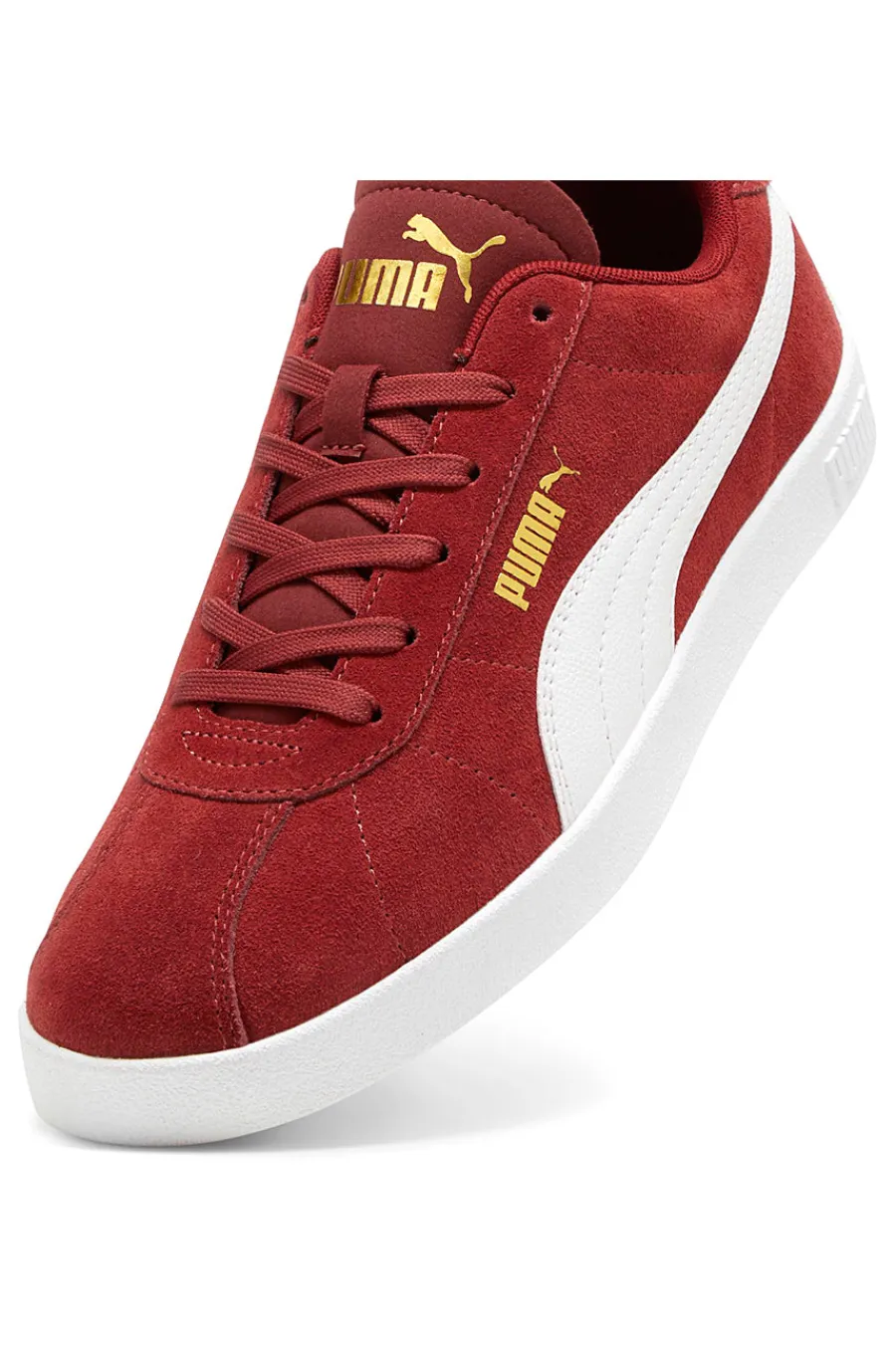 Uomo PUMA Sneakers rosse con logo bianco Club II