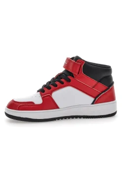 CHAMPION Sneakers Rosse e Bianche Rebound 2 Mid B Gs