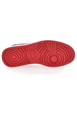 Uomo LEONE Sneakers rosse e bianche con lacci neri M075S9LOW