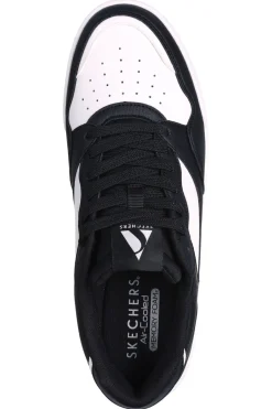 Uomo SKECHERS Sneakers Koop-Volley Low Varsity Nere-Bianche