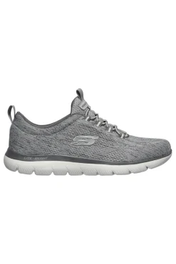Uomo SKECHERS Sneakers Slip-on Grigio Summits-Lovin