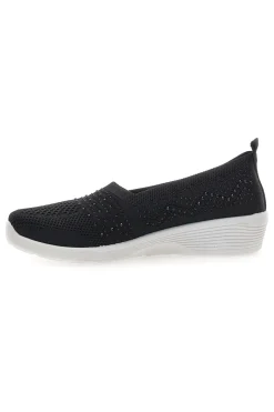 ME u0026 ME Sneakers Slip On Nere con Strass Me & Me 090246 Sale