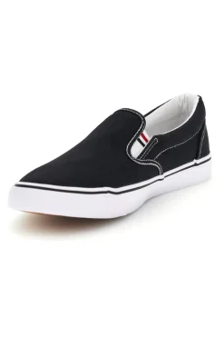 Uomo 2T2L Sneakers Slip-On Nere in Tessuto 24X030