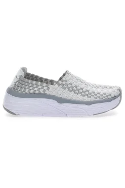 OVERLAND Sneakers Slip-on 9620 Bianche e Grigie WHITE/SILVER Best