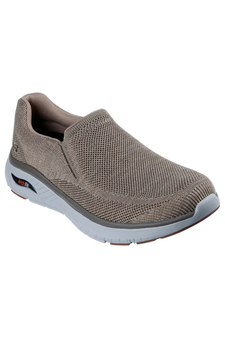 Uomo SKECHERS Sneakers Slip On Taupe con soletta ArchFit ARCH FIT CROSSER LOCKE