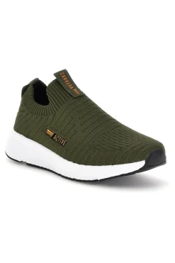 Uomo CARRERA Sneakers slip on verdi con tomaia elasticizzata CAM31201F7500