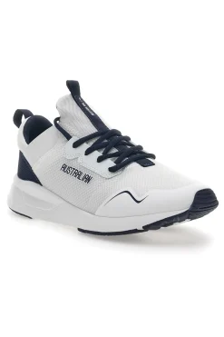 Uomo AUSTRALIAN Sneakers Sportive Bianche-Blu Autralian Trainy