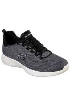 Uomo SKECHERS Sneakers sportive Black in mesh slip on con memory foam Dynamight
