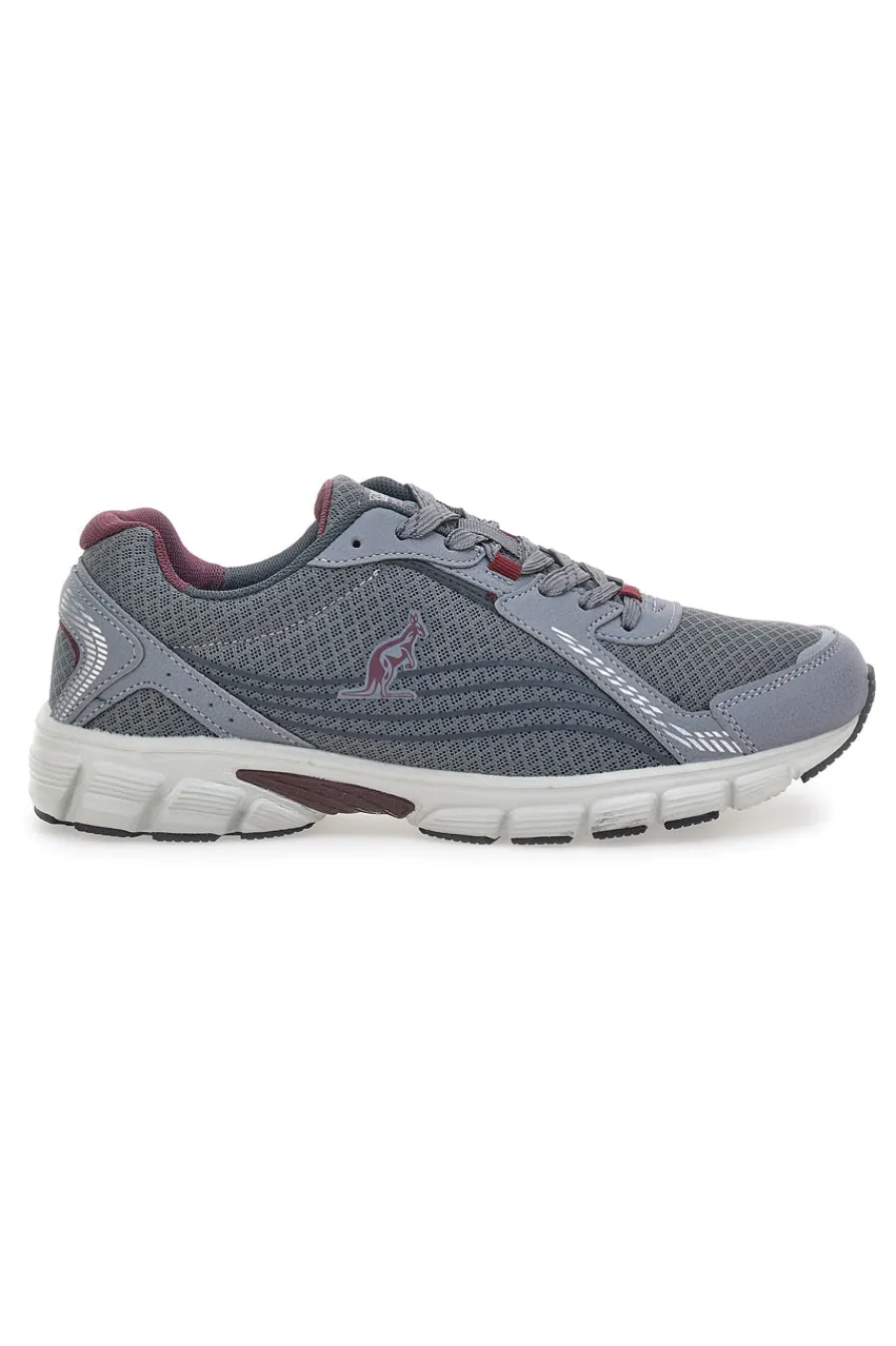 Uomo AUSTRALIAN Sneakers Sportive Grigie e Bordeaux AU24M110