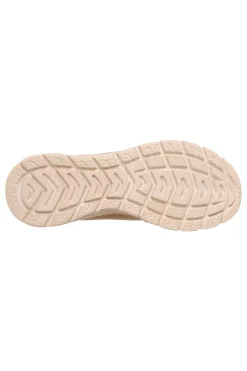 SKECHERS Sneakers taupe in knit con Memory Foam Fashion Fit 2.0 Moonlight Glow TAUPE/ORO