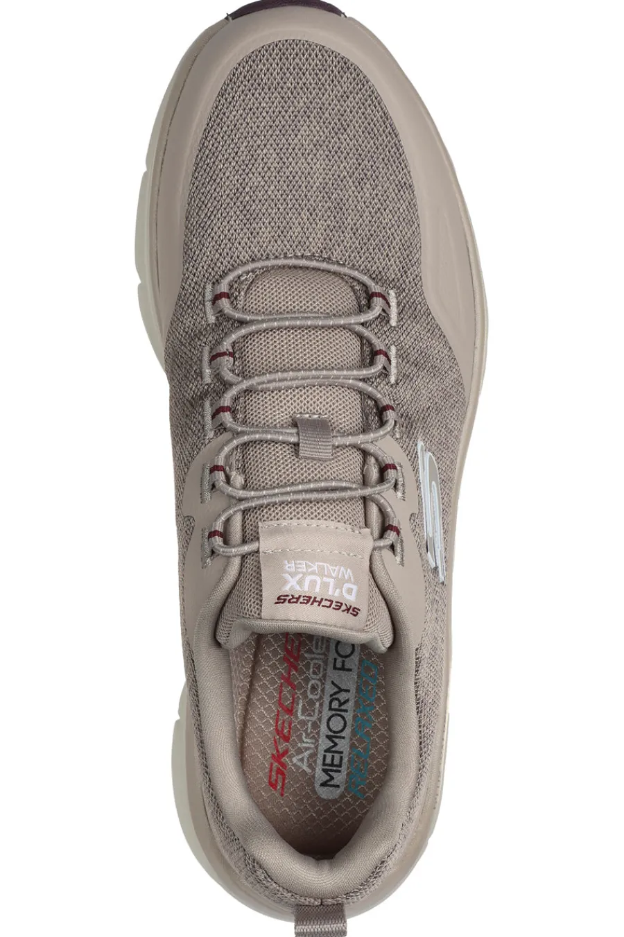 Uomo SKECHERS Sneakers Taupe D'Lux Walker 2.0-Steadyway