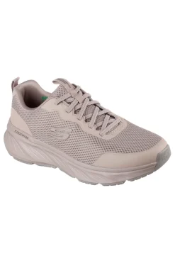 Uomo SKECHERS Sneakers tortora beige in mesh con Air Cooled Memory Foam Edgeride Rekze