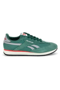 Uomo REEBOK Sneakers verde con inserti in suede e Ortholite World 70