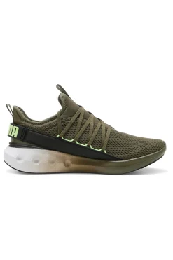 Uomo PUMA Sneakers verde oliva in mesh Softride Carson Fresh
