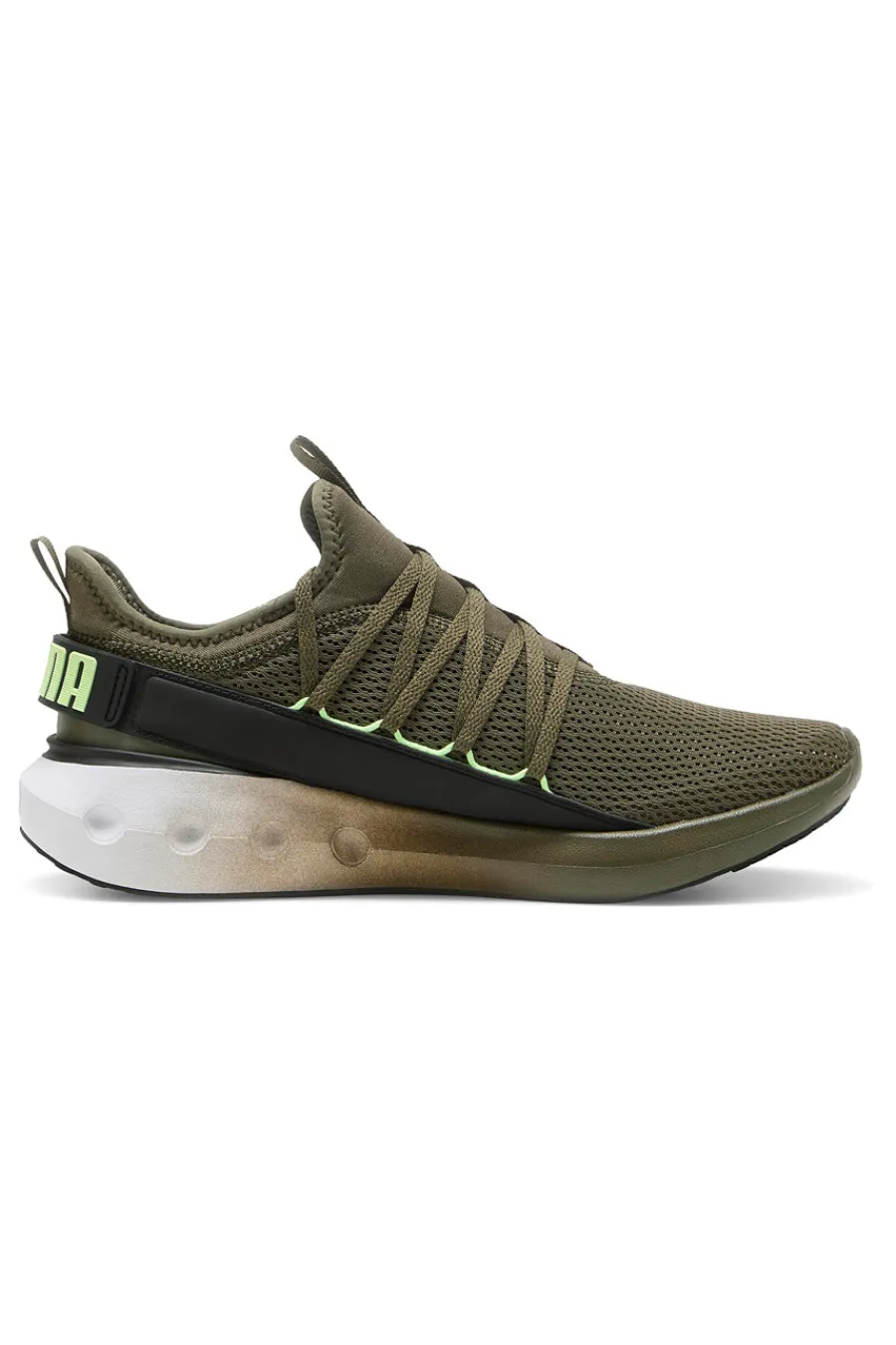 Uomo PUMA Sneakers verde oliva in mesh Softride Carson Fresh