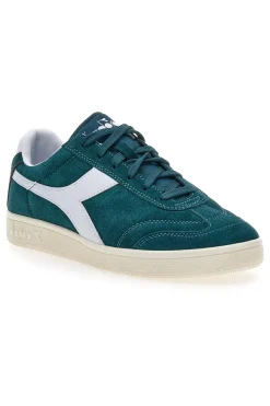 Uomo DIADORA Sneakers verdi con logo bianco KICK