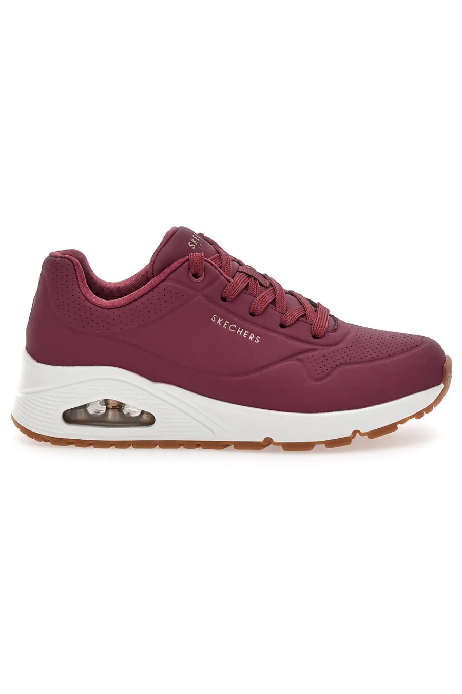 SKECHERS Sneakers Viola con suola bianca da Donna Uno-Stand on Air BURG Discount