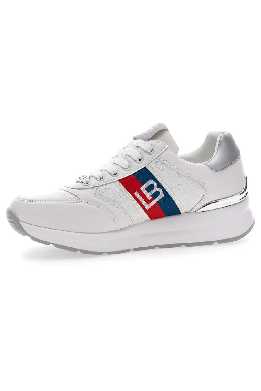 LAURA BIAGIOTTI Sneakers con zeppa 88 WHITE/SILVER Hot