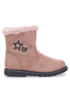 GRAZIE Stiefeletten mit rosa Fell Danke 13839