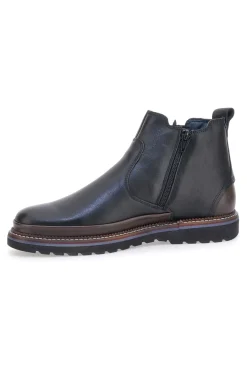 Uomo PITTARELLO ECO Stivaletti Beatles Chelsea boots marroni e neri in vera pelle con fondo carrarmato 252480052