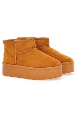 PITTARELLO LOVE Stivaletti beige effetto pantofola con platform e interno in pelo PK1497C BRÄUNEN Online