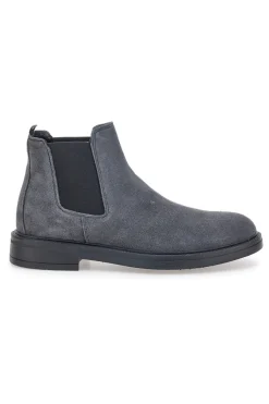 Uomo PITTARELLO FOCUS Stivaletti grigi in vera pelle con inserti elastici 1980