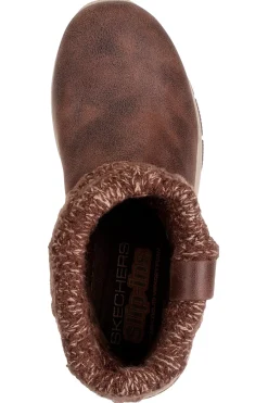 Donna SKECHERS Stivaletti marroni slip-ins con Memory Foam EASY GOING COZY WEATHER 2