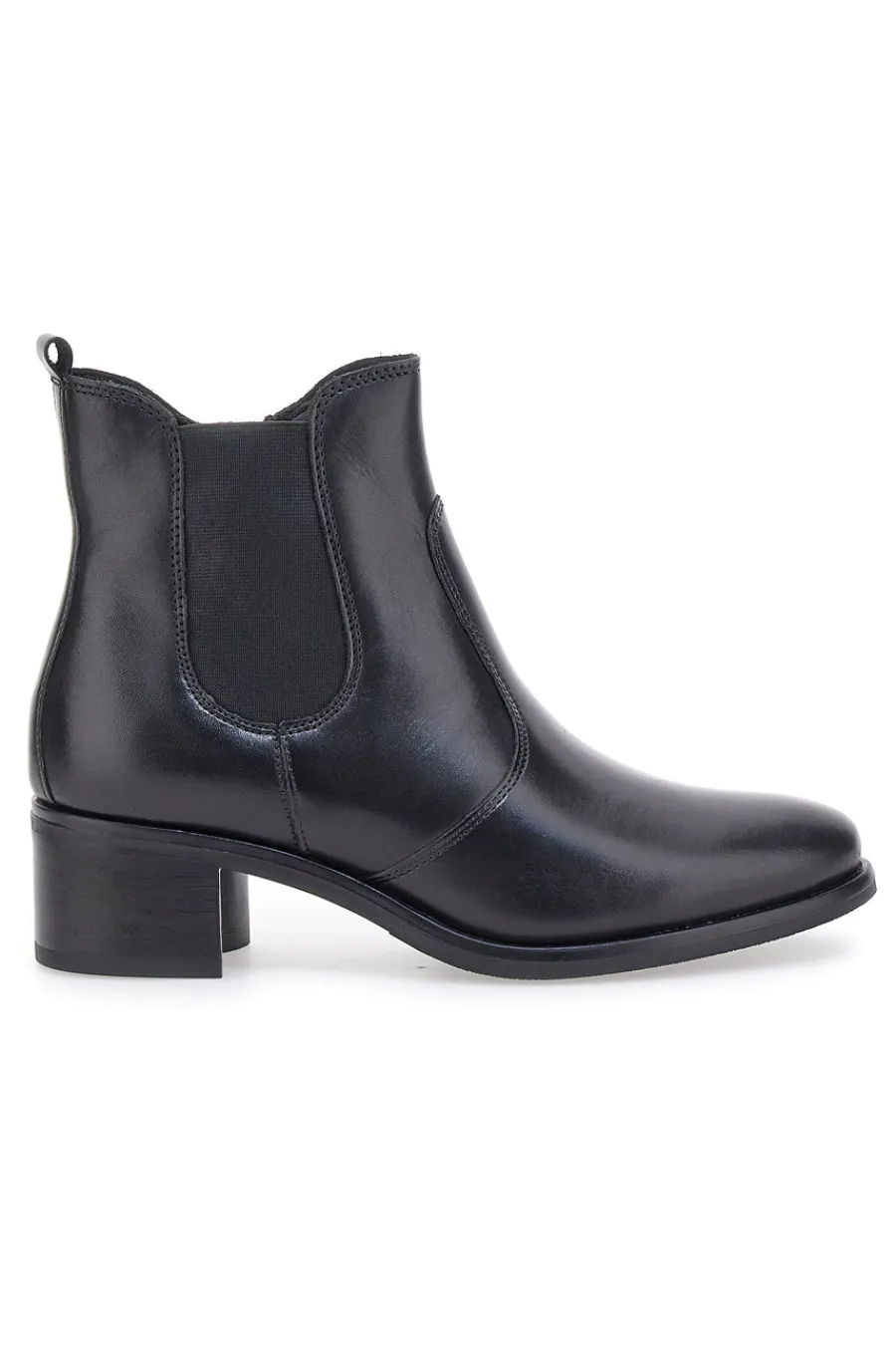 PITTARELLO CLASS Stivaletti Neri Chelsea in Vera Pelle con Cerniera 5135 New