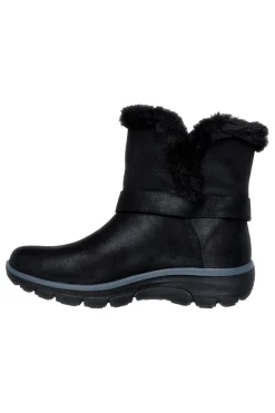 Donna SKECHERS Stivaletti neri con pelliccia vegan waterproof Easy Going Dreamers Move
