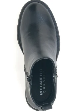 PITTARELLO CAPSULE Stivaletti neri con tacco alto e zip decorativa BT24182003 SCHWARZ Best
