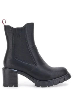 PLOCADI Stivaletti Neri Con Tacco 2304 NERO Discount