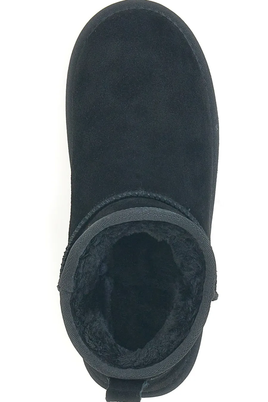 Donna MON DIEU Stivaletti Pantofole neri con pelo effetto scamosciato L1200