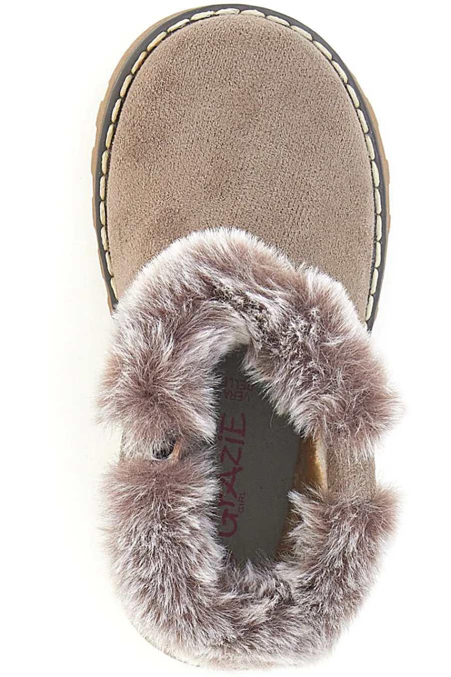 Donna GRAZIE Stivaletti taupe con pelliccia e fantasia animalier 1526