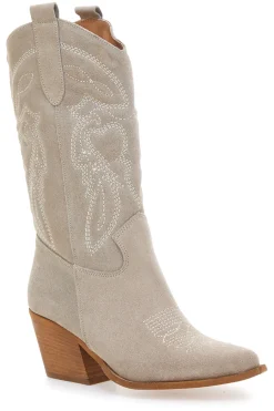 PITTARELLO LOVE Stivaletti Texani Con Tomaia Ricamata Made in Italy TEX901RN BEIGE Best