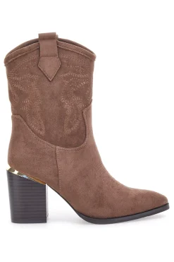 MON DIEU Stivaletti Texani Marroni 23056 KHAKI Discount